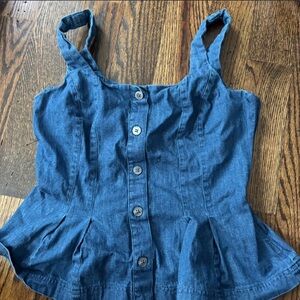 Banana Republic Indigo Denim Blouse